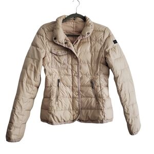 Fly 1961 Cream Down Quilted Full Zip Jacket
